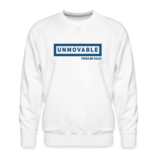Unmovable: Psalm 55:22 - Men's Premium Sweatshirt