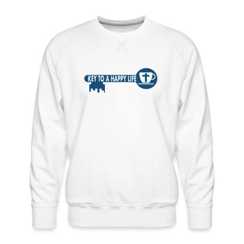 Jesus and Coffee the key to a happy life - Men's Premium Sweatshirt