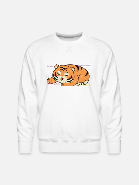 Tiger Advice - Men's Premium Sweatshirt - white