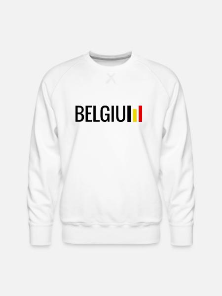 Belgium - Men's Premium Sweatshirt - white