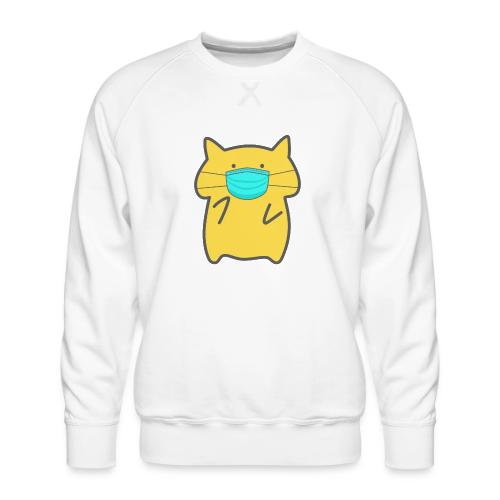 #WearAFuckingMask YeaCat - Men's Premium Sweatshirt
