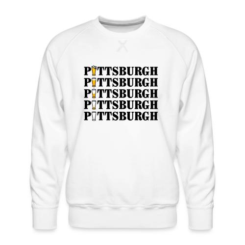 Beer in Pittsburgh - Men's Premium Sweatshirt