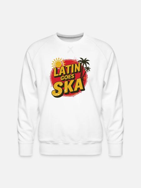 Latin Goes Ska - Men's Premium Sweatshirt - white
