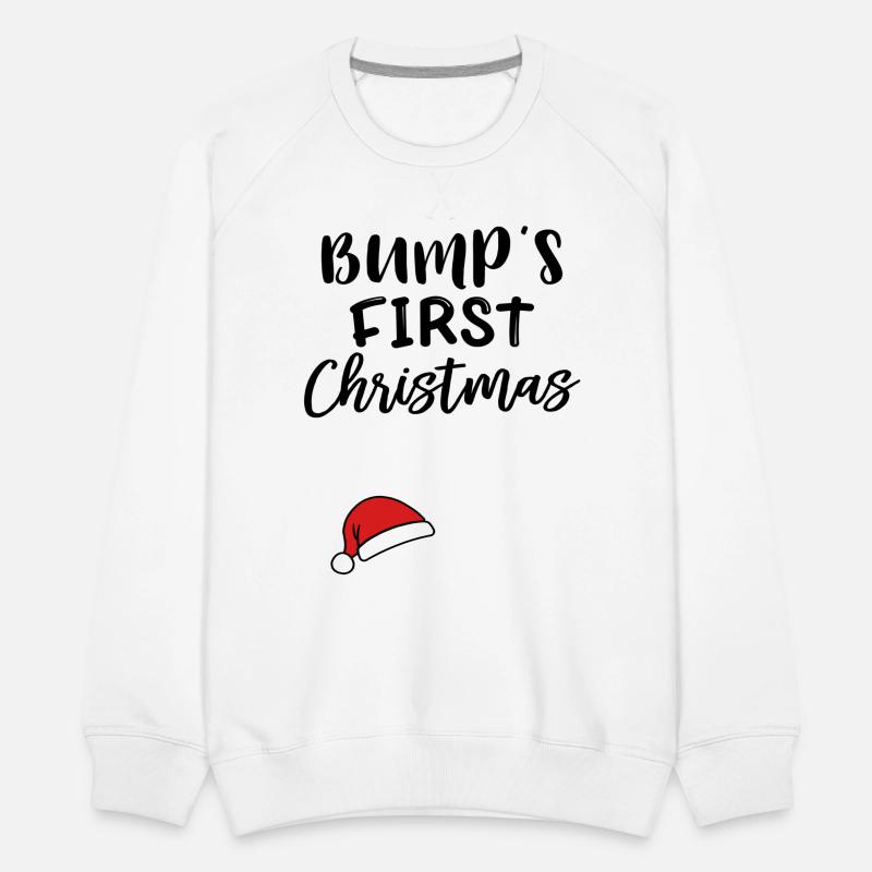 bump-s-first-christmas-men-s-premium-sweatshirt-spreadshirt