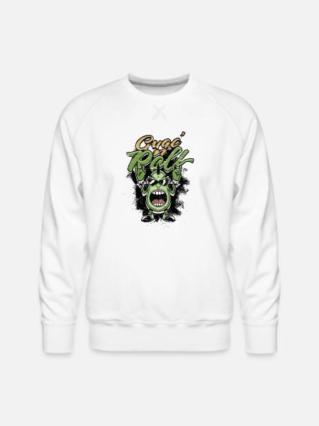 Guac 'n' roll - Avocado - Men's Premium Sweatshirt - white