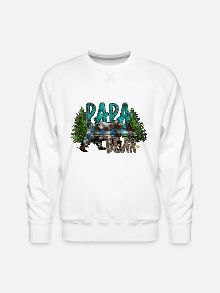 Papa Bear - Men's Premium Sweatshirt - white