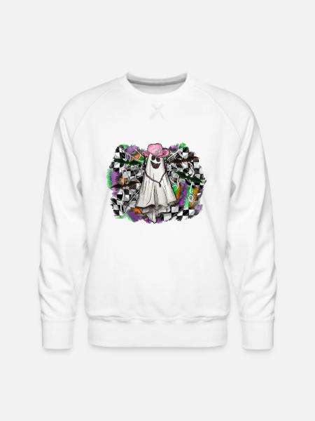 Boo - Men's Premium Sweatshirt - white