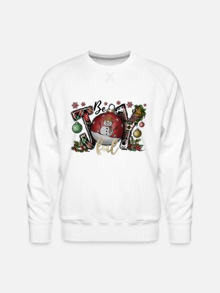 Be Joy Ful - Men's Premium Sweatshirt - white