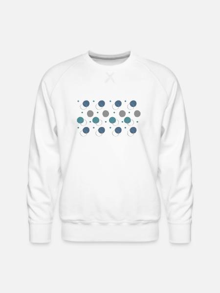 Bubbles - Men's Premium Sweatshirt - white