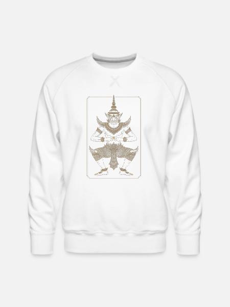 Golden Dancer Guardian - Men's Premium Sweatshirt - white