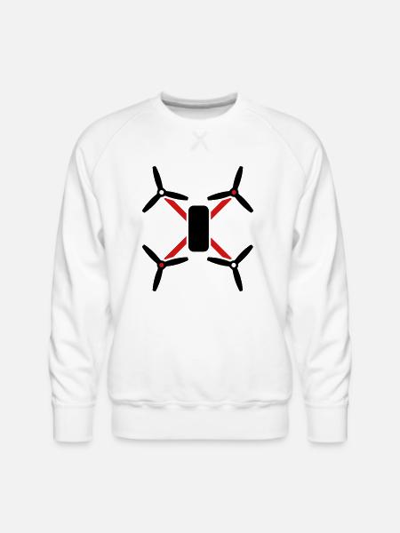 quad - Men's Premium Sweatshirt - white
