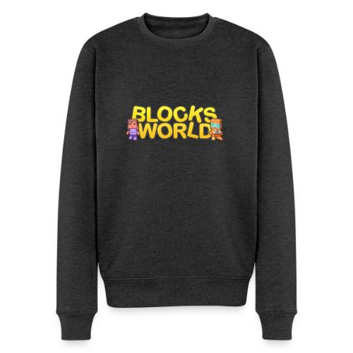 Blocksworld: Logo with Characters - Men's Premium Sweatshirt