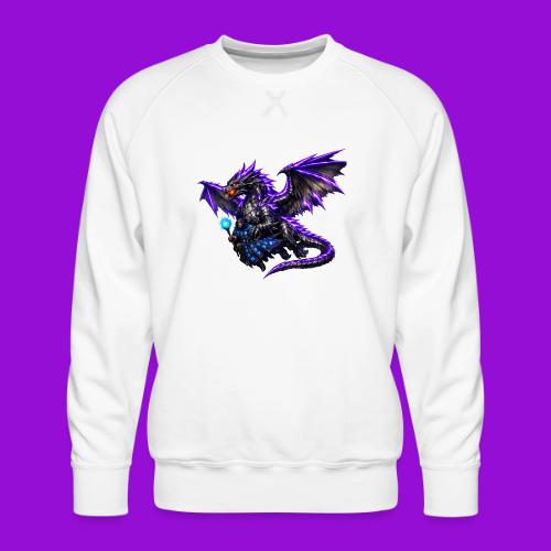 Neon Dragon and Battle Mage - Men's Premium Sweatshirt