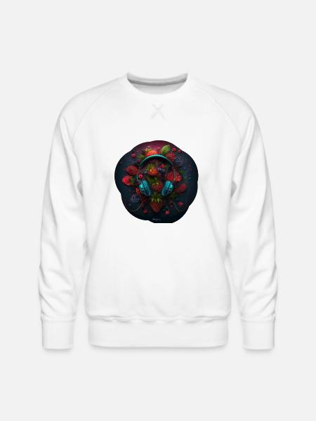 jax berries music - Men's Premium Sweatshirt - white