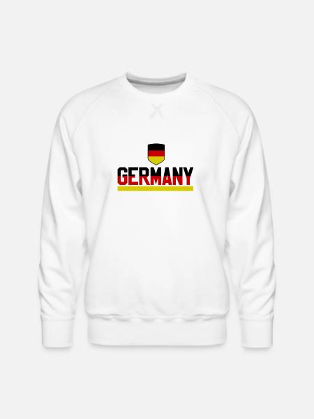 Germany Soccer - Men's Premium Sweatshirt - white