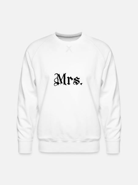 Gladditudes Mrs tattoo style - Men's Premium Sweatshirt - white
