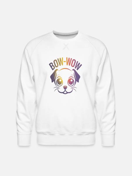 dog loyalty - Men's Premium Sweatshirt - white