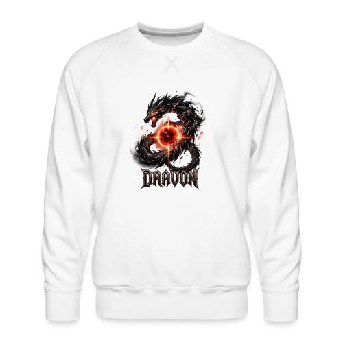 Dravon Fire Dragon Dark Fantasy Graphic T-Shirt - Men's Premium Sweatshirt