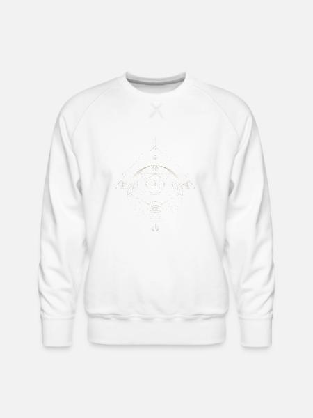Abstract Dot Design - Men's Premium Sweatshirt - white
