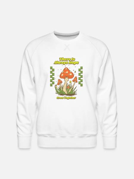 There is always hope - Men's Premium Sweatshirt - white