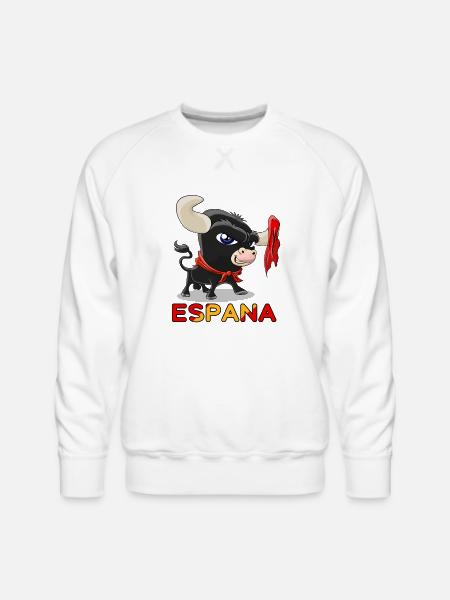 Sweet Bull Bull Fight Espana - Men's Premium Sweatshirt - white
