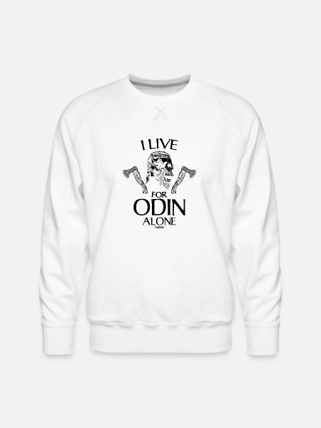 Odin Viking God - Men's Premium Sweatshirt - white