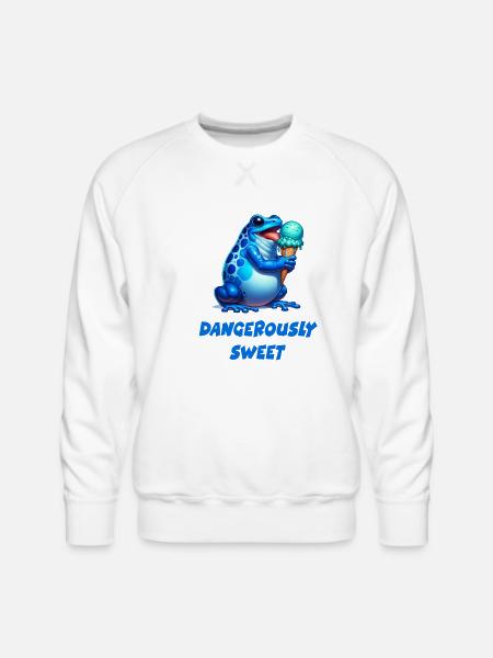 Poison dart frog - Men's Premium Sweatshirt - white