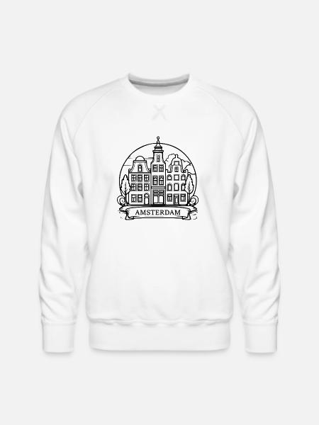 amsterdam - Men's Premium Sweatshirt - white