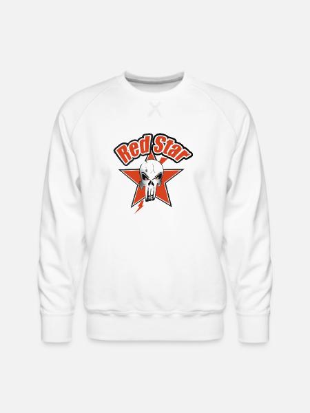 Red Star - Men's Premium Sweatshirt - white