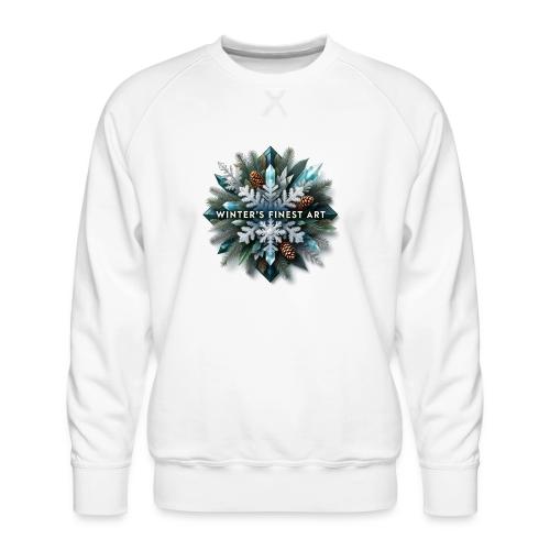 Intricate Frozen Evergreen T-Shirt - Men's Premium Sweatshirt