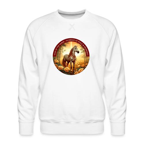 Year of the Horse Guardian T Shirt, Lunar New Year - Men's Premium Sweatshirt