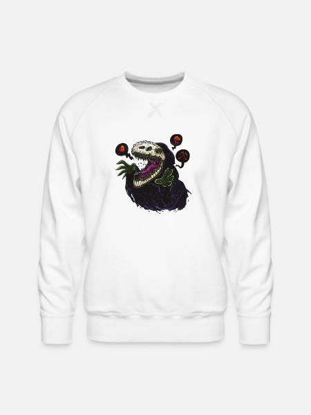 The Grim Reapersaur - Men's Premium Sweatshirt - white