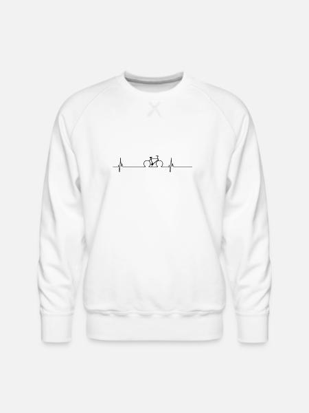 Cycling Cardio - Men's Premium Sweatshirt - white