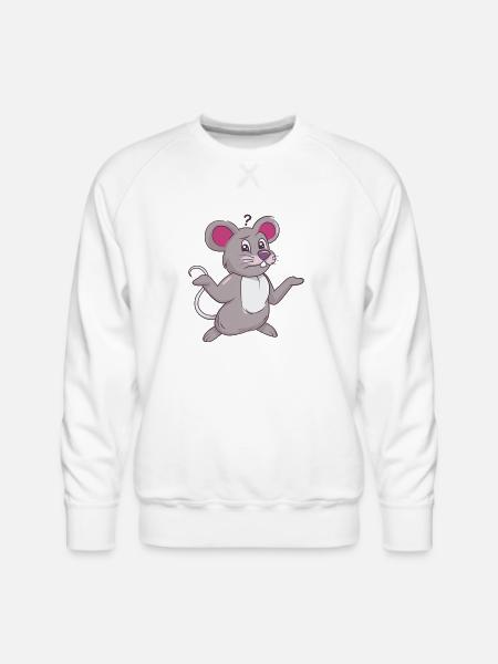 Not So Mouse - Men's Premium Sweatshirt - white