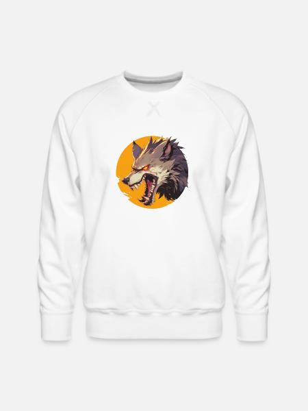 Werewolf Halloween - Men's Premium Sweatshirt - white