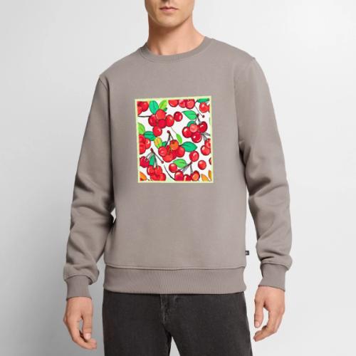 Cherry Pattern Design - Men's Premium Sweatshirt