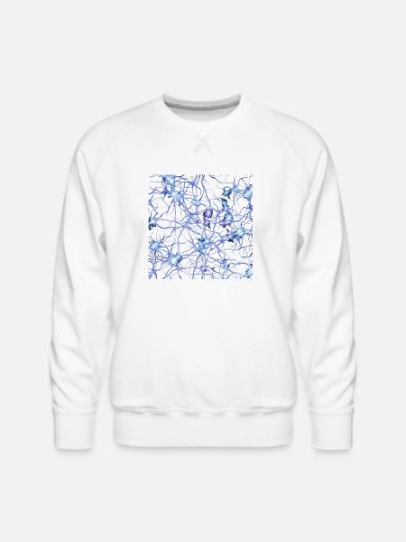 Human Body Cell - Men's Premium Sweatshirt - white