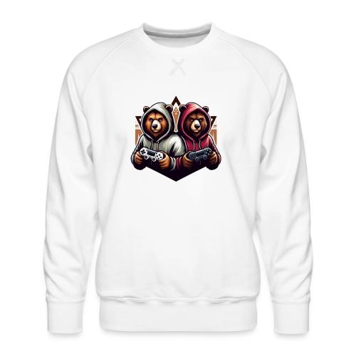 2 grizzlies gamer bears - Men's Premium Sweatshirt