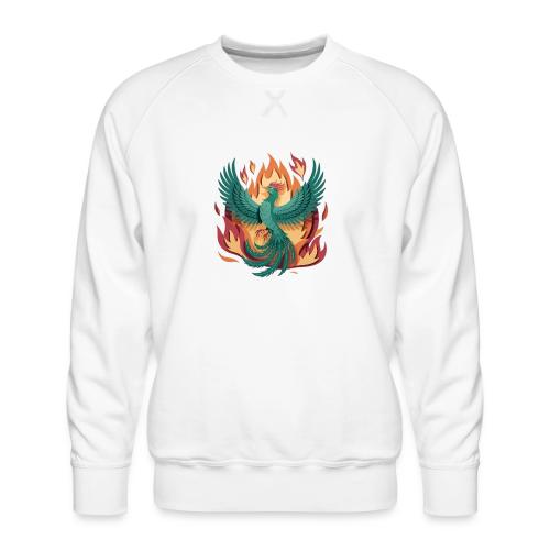 Phoenix Rising Mythical Fire Bird Fantasy Design - Men's Premium Sweatshirt