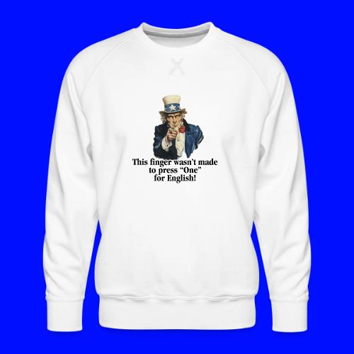 Uncle Sam - Finger - Men's Premium Sweatshirt