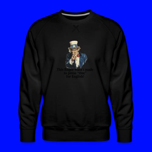 Uncle Sam - Finger - Men's Premium Sweatshirt