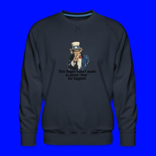 Uncle Sam - Finger - Men's Premium Sweatshirt