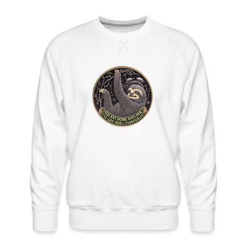 Sloth Home Watcher T Shirt - Men's Premium Sweatshirt