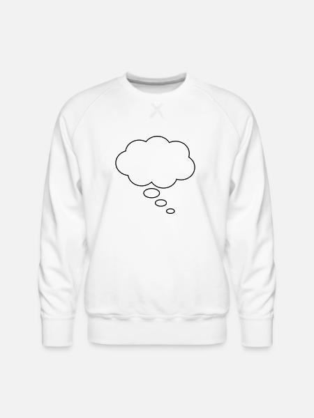 Thought bubble - Men's Premium Sweatshirt - white