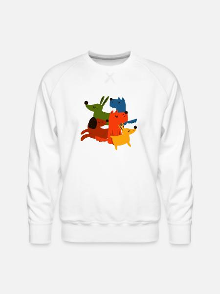 Diversity Dog - Men's Premium Sweatshirt - white