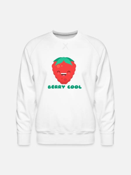 Berry Cool - Men's Premium Sweatshirt - white