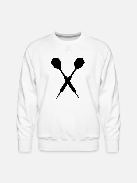 Dart - Men's Premium Sweatshirt - white