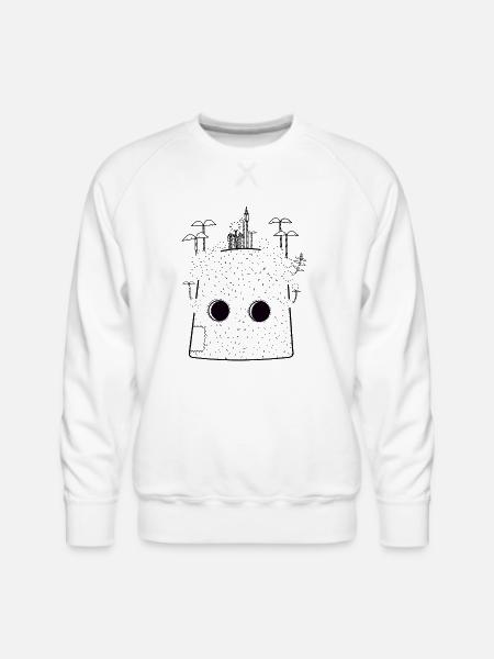 bucket head - Men's Premium Sweatshirt - white