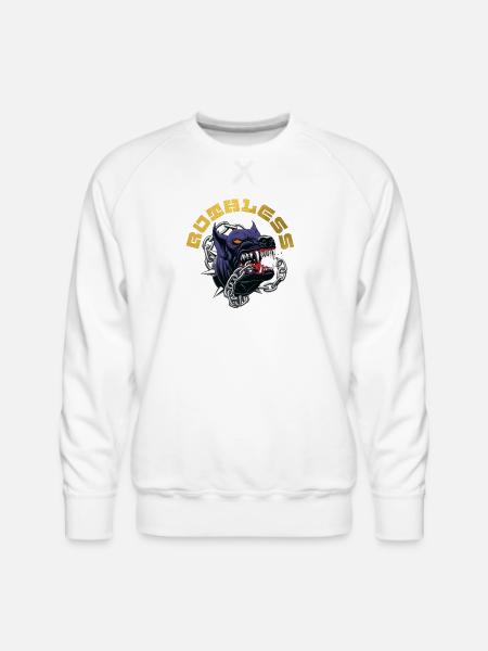 RUTHLESS - Men's Premium Sweatshirt - white