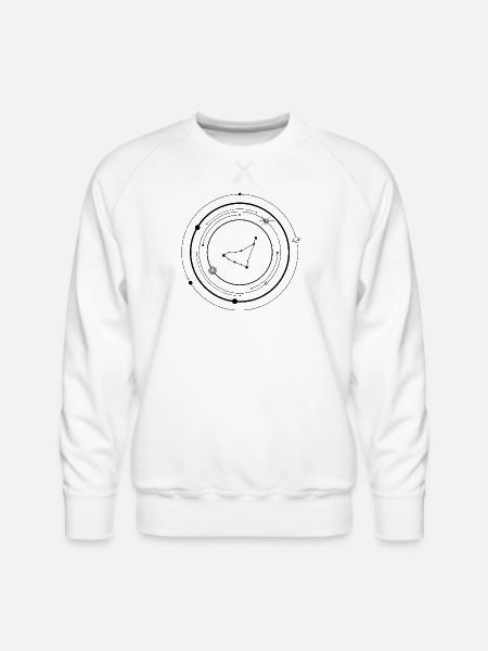 Midnight Spark Emblem - Men's Premium Sweatshirt - white
